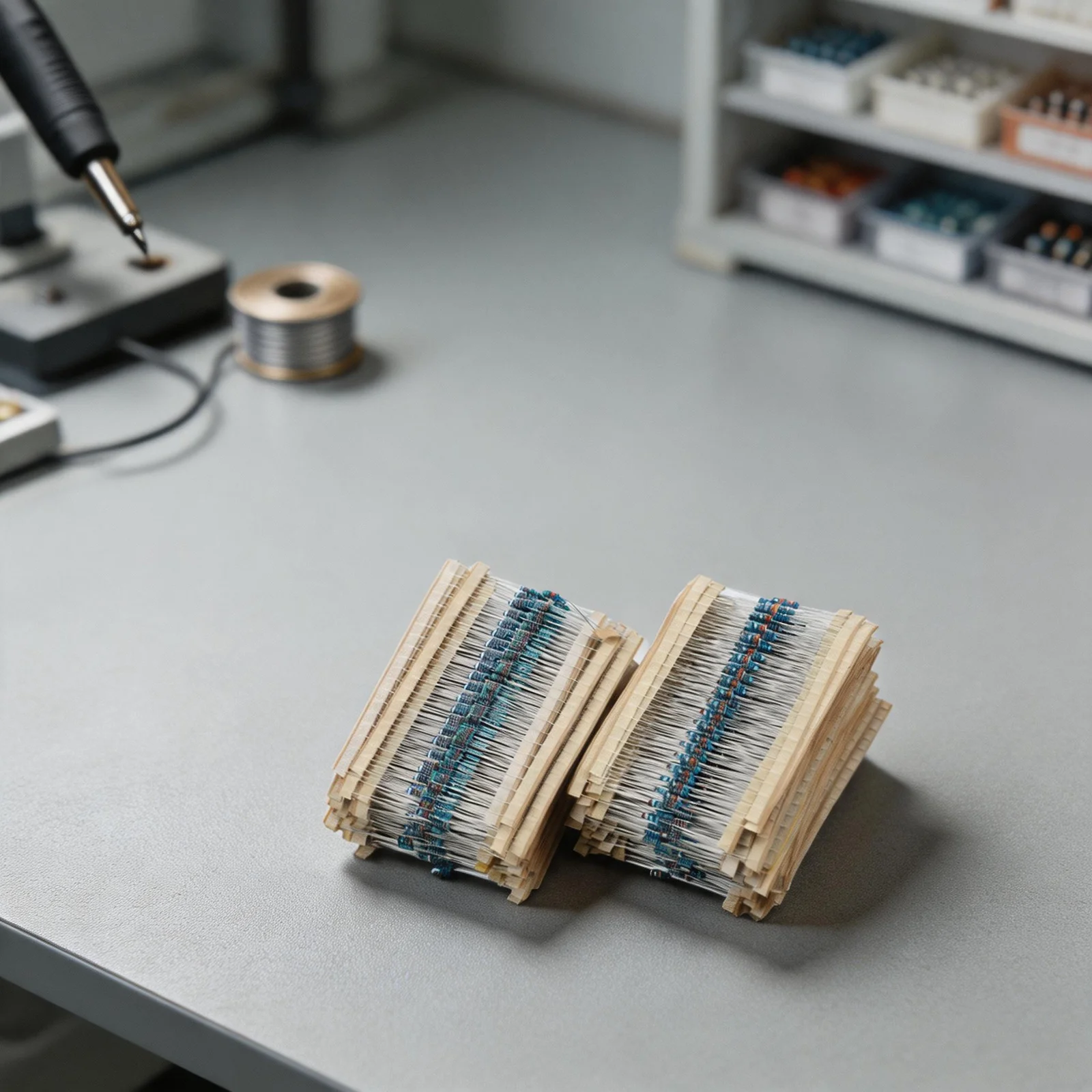 

Assorted 1/4W Metal Film Resistors ±1% 2600pcs 1Ω–3MΩ 130 Types For Electronic Circuit Design, Repair And Experimentation