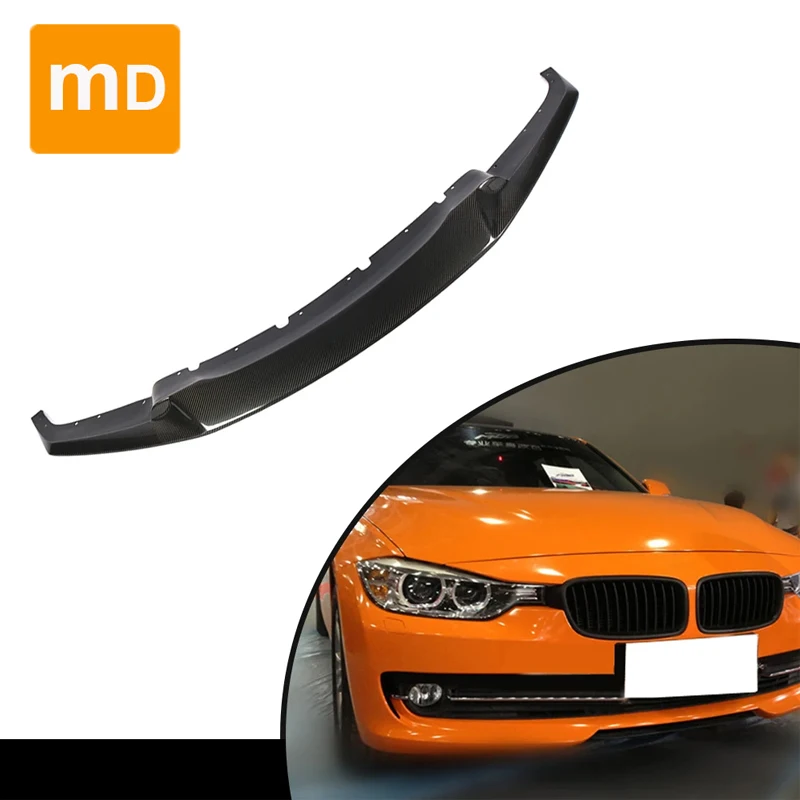 For BMW F30 F31 325i 320i 328i 335i M Sport 2012 - 2018 Carbon Fiber Front Bumper Splitter Lip Diffuser Spoiler Body Kit Guards