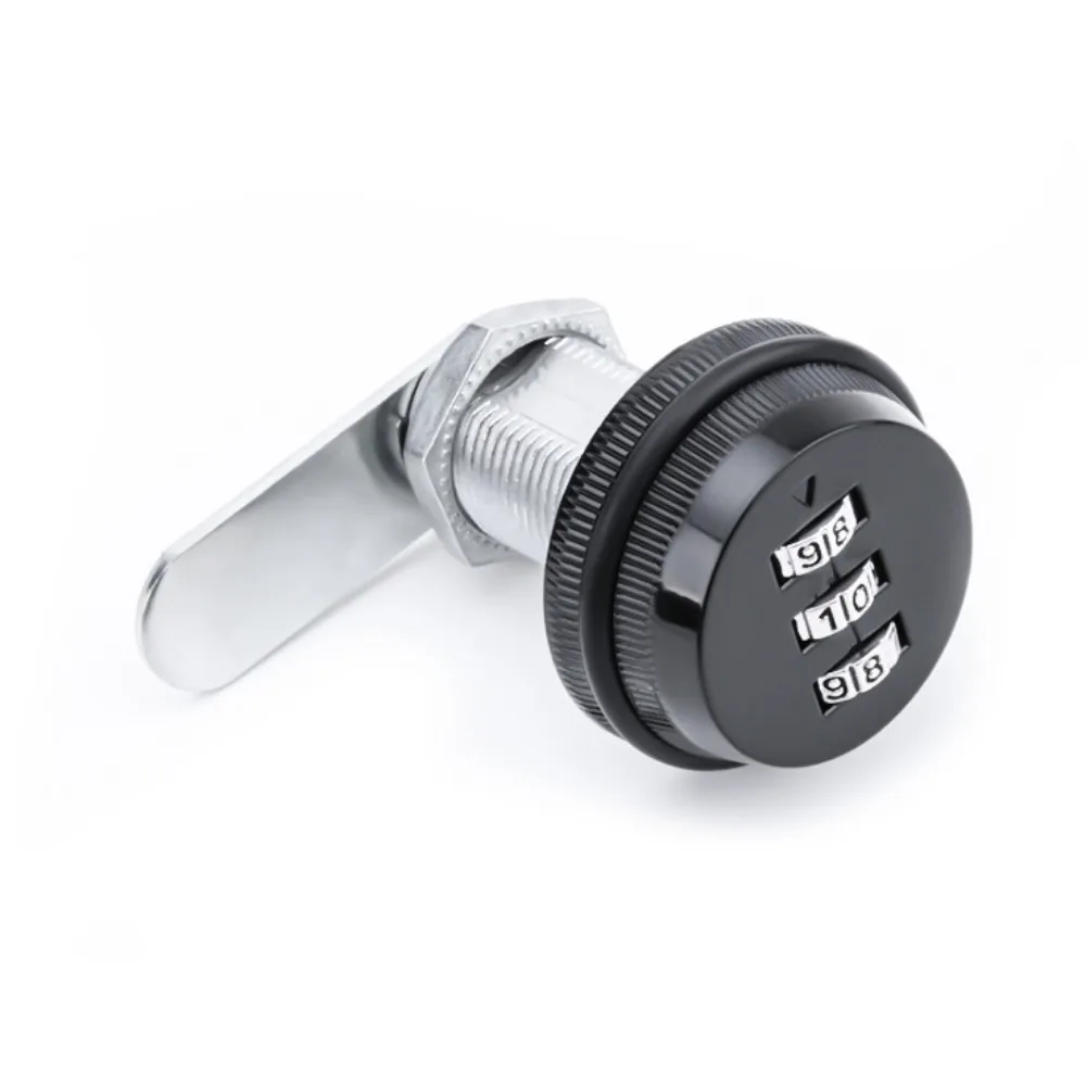Zinc Alloy Cabinet Lock Multicolor Rotary Tongue Lock File Drawer Locks Cylinder Coded 3-Digit Password Password Coded Lock