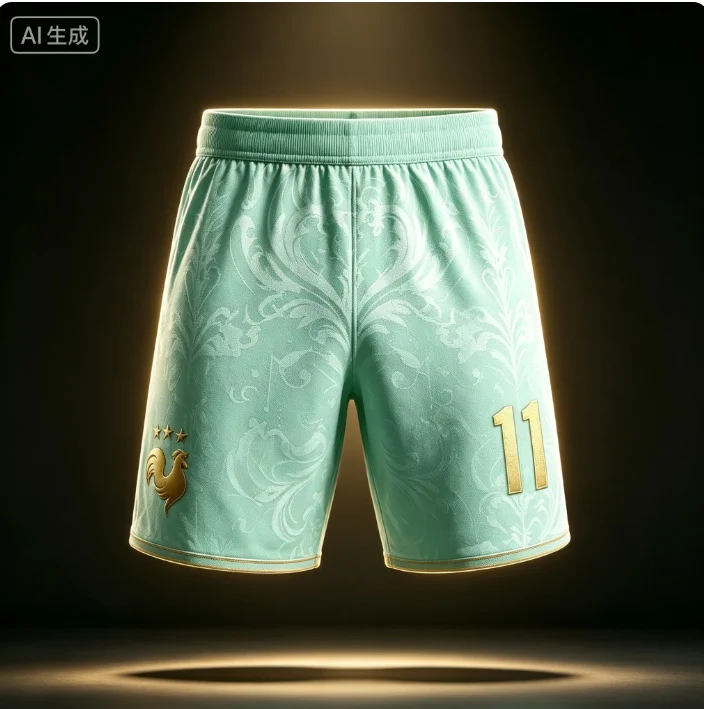 2026 Frankreich Team Mbappé Nr. 10 Fußballshorts, 3D-Allover-Print kurze Hosen, Unisex Familien-Matching Fan-Sportbekleidung für Kinder – Detail 10