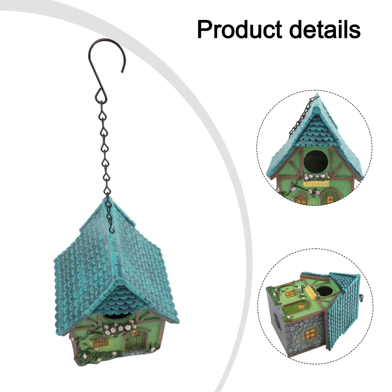 

Hanging Garden Decoration Bird Feeder Ornament Balcony Ornament Artistic Garden Decor Convenient Hanging Structure