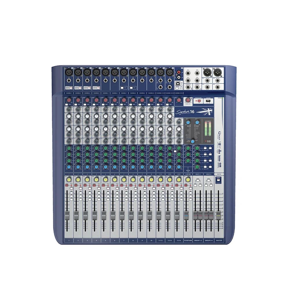 

Signature 16 Channel Soundcraft Audio Mixer For Stage Singing Performance 2 Orders