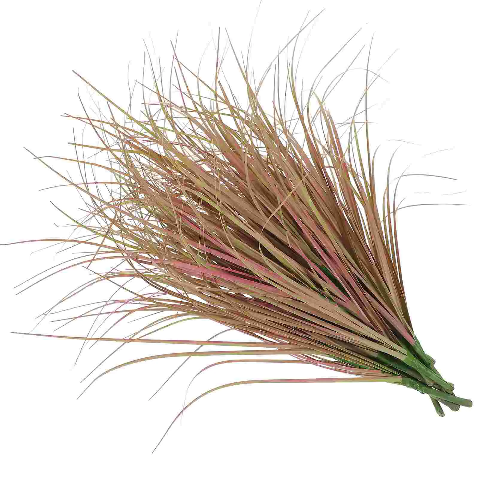 12 Pcs Artificial Green Stem Fake Grass Model Plants Toys Lifelike Weedwackers Outdoor Decor Tall Winter Plastic Weeds