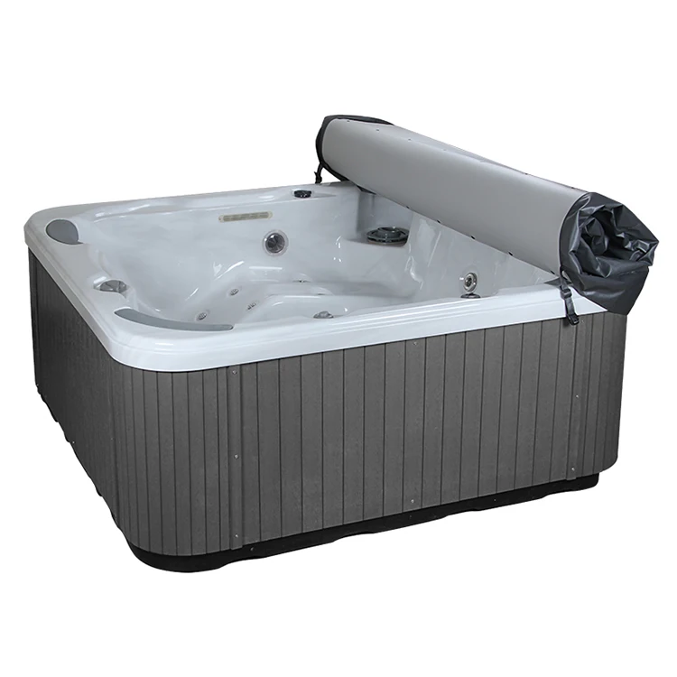New 100% Waterproof Roll Up Swimming Pool Cover Swim Tub Cover