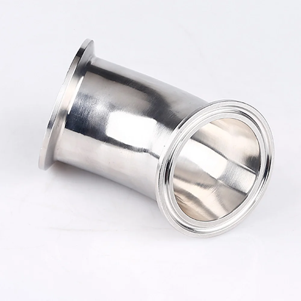 

3"(76mm)OD91mm, 45 degree Pipe Bend, Tri-clamp Connection Elbow Pipe Fitting,SS304