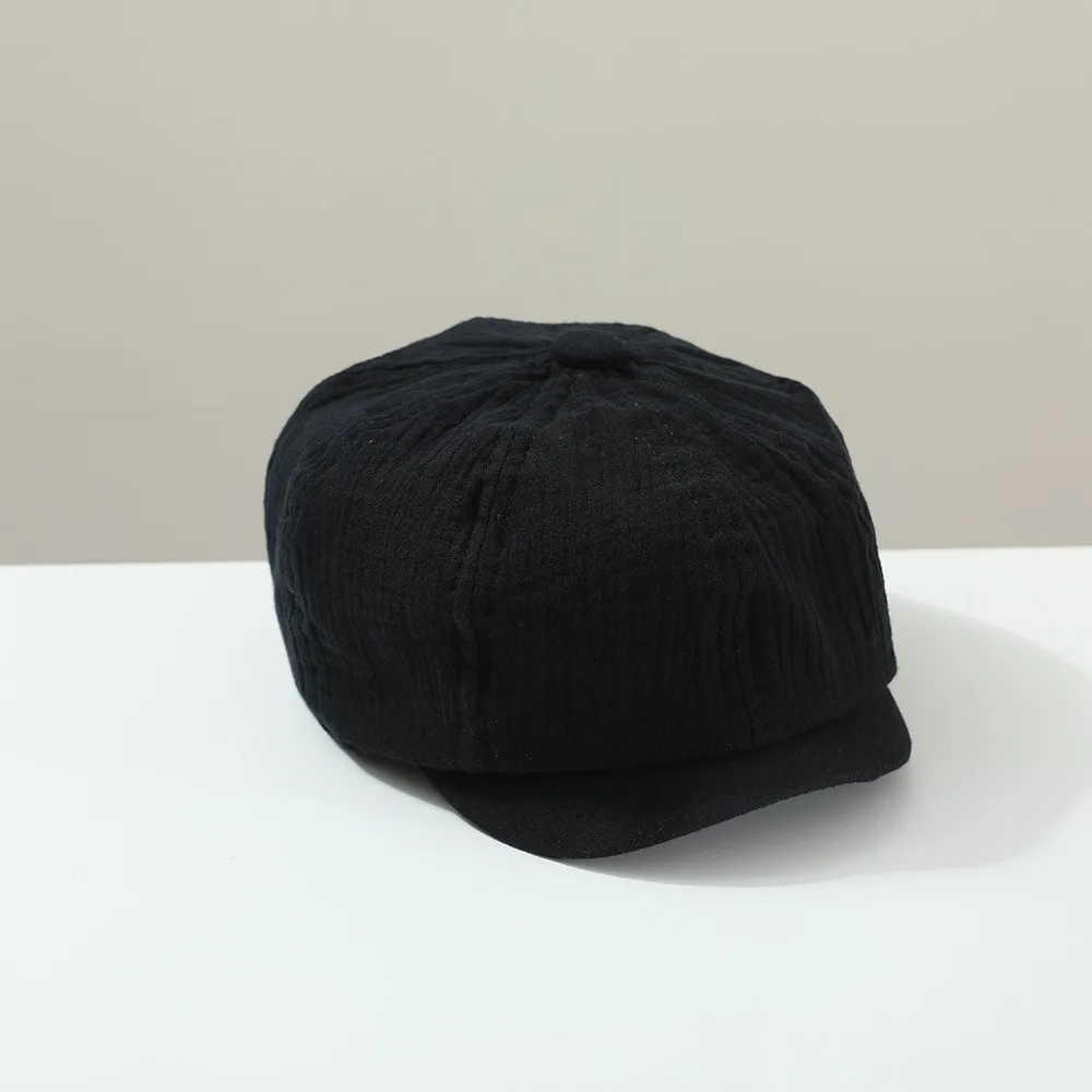 

Retro Solid Color Children Forward Hat Visor Korean Kids Newsboy Cap 2-6year Harajuku Baby Beret Outdoor