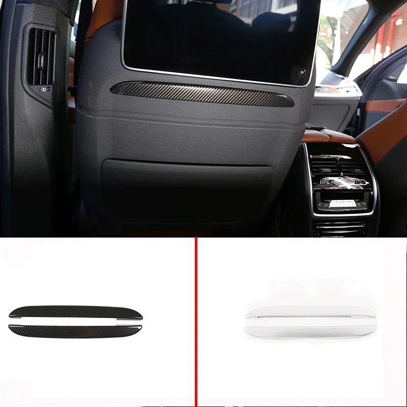 

For 2019-2022 BMW X5 G05 X7 G07 ABS Carbon Fiber Car Styling Car Front Row Seat Decoration StripsCar Interior Accessories