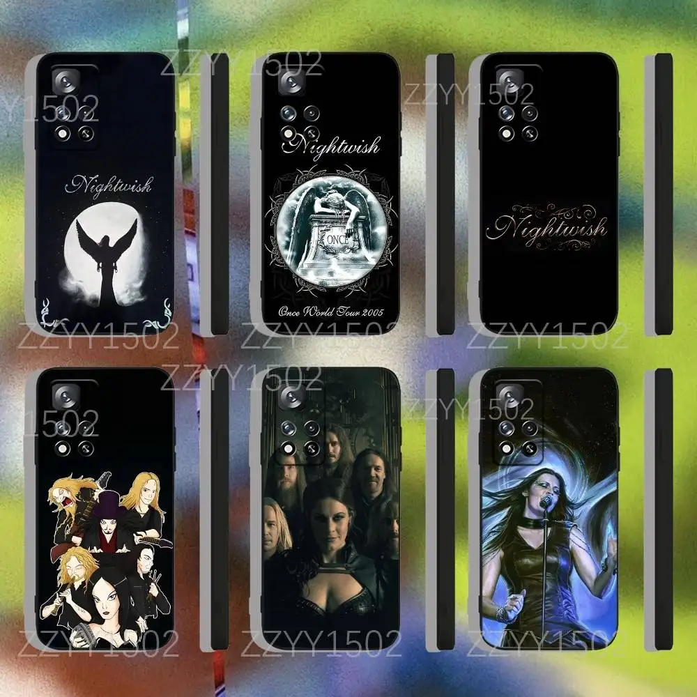 

Rock Band Nightwish Lanternlight Phone Case For Samsung S25,S24,Ultra,S20,S30,Plus,S22,S23,Ultra,Plus,5G Black Silicone Soft