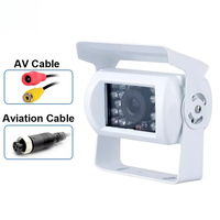 Ownice For Trailer/Pickups/RV White Truck Backup Camera Heavy Duty 18 LED IR Night Vision Waterproof Vehicle Rear View Camera