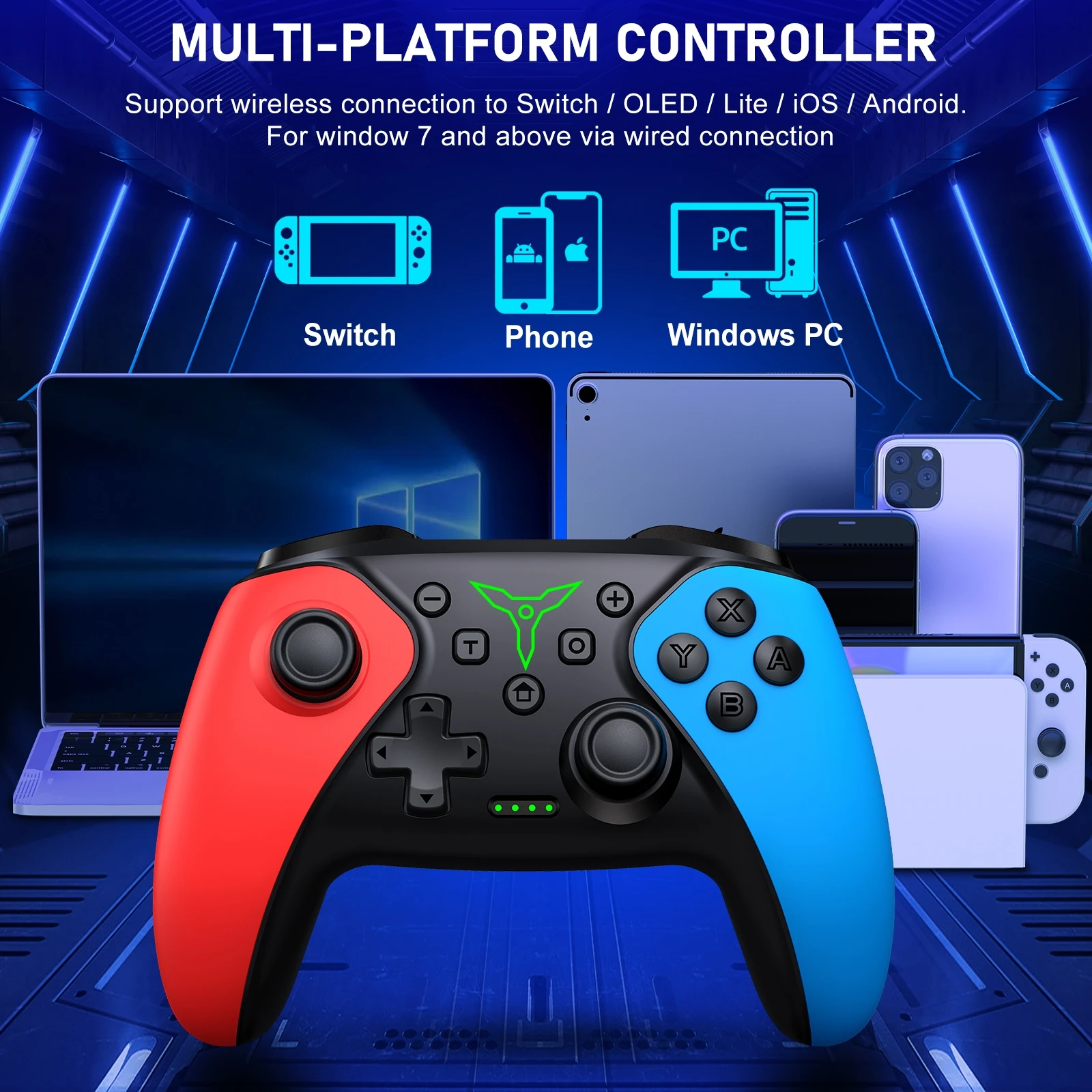 wireless switch controller, compatible with Switch Pro controller, suitable for Switch/Switch Lite/OLED/PC