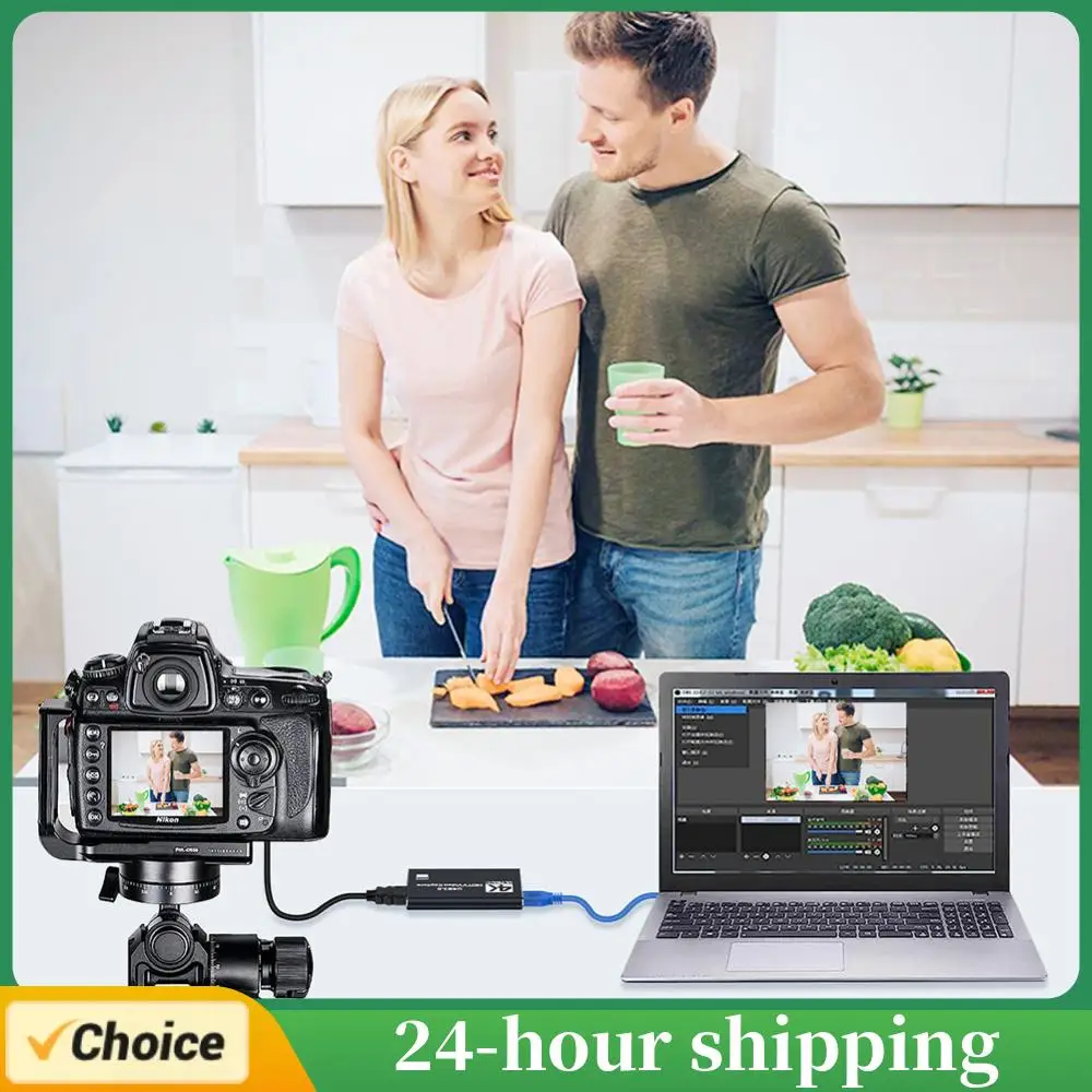 

USB 3.0 4K HDMI-Compatible Capture Card 1080P 60FPS Audio Video Capture Card Gaming Capture Card Works for PS4/Camera/PC