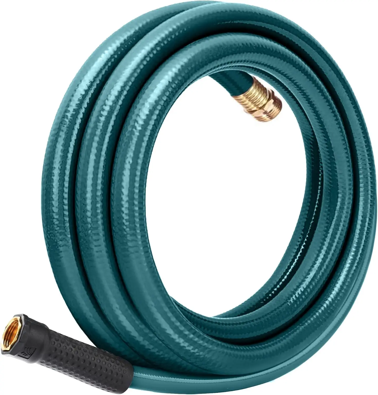 Leader Short Garden Hose 3/4 in. x 10 ft. -Heavy Duty,Durable,Lightweight,Male to Female Fittings -No Kink Leakproof PVC