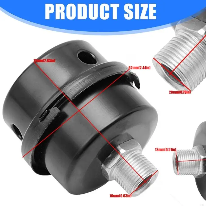 2PCS Clusy do sprężarki powietrza Filtr Squelch Tumbler Pompy powietrza Akcesoria