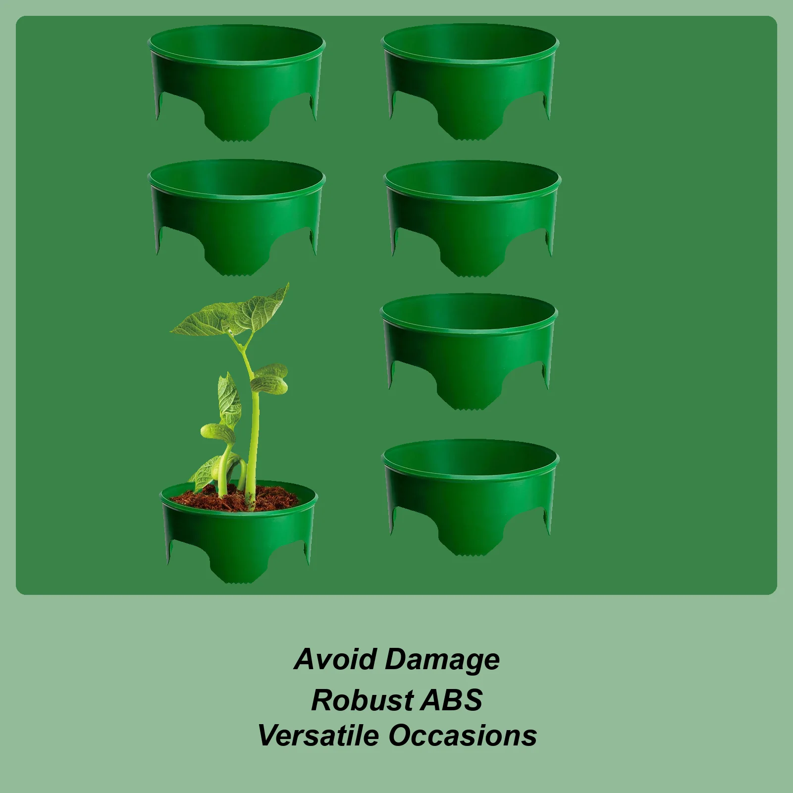 

Grow Rings 6 Pieces Water Saver Round Grow Rings For Outdoor Lawn Yard Greenhouse Vegetable Shrub Flower Bed