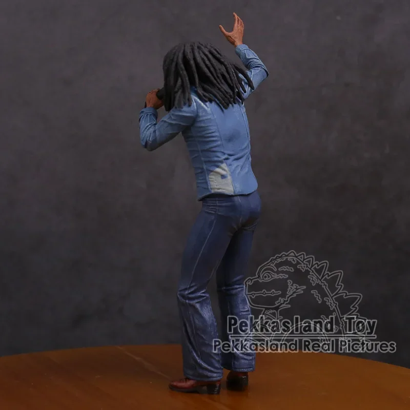 Bob Marley Music Legends Jamaica Singer y micrófono PVC figura de acción juguete de modelos coleccionables 18cm