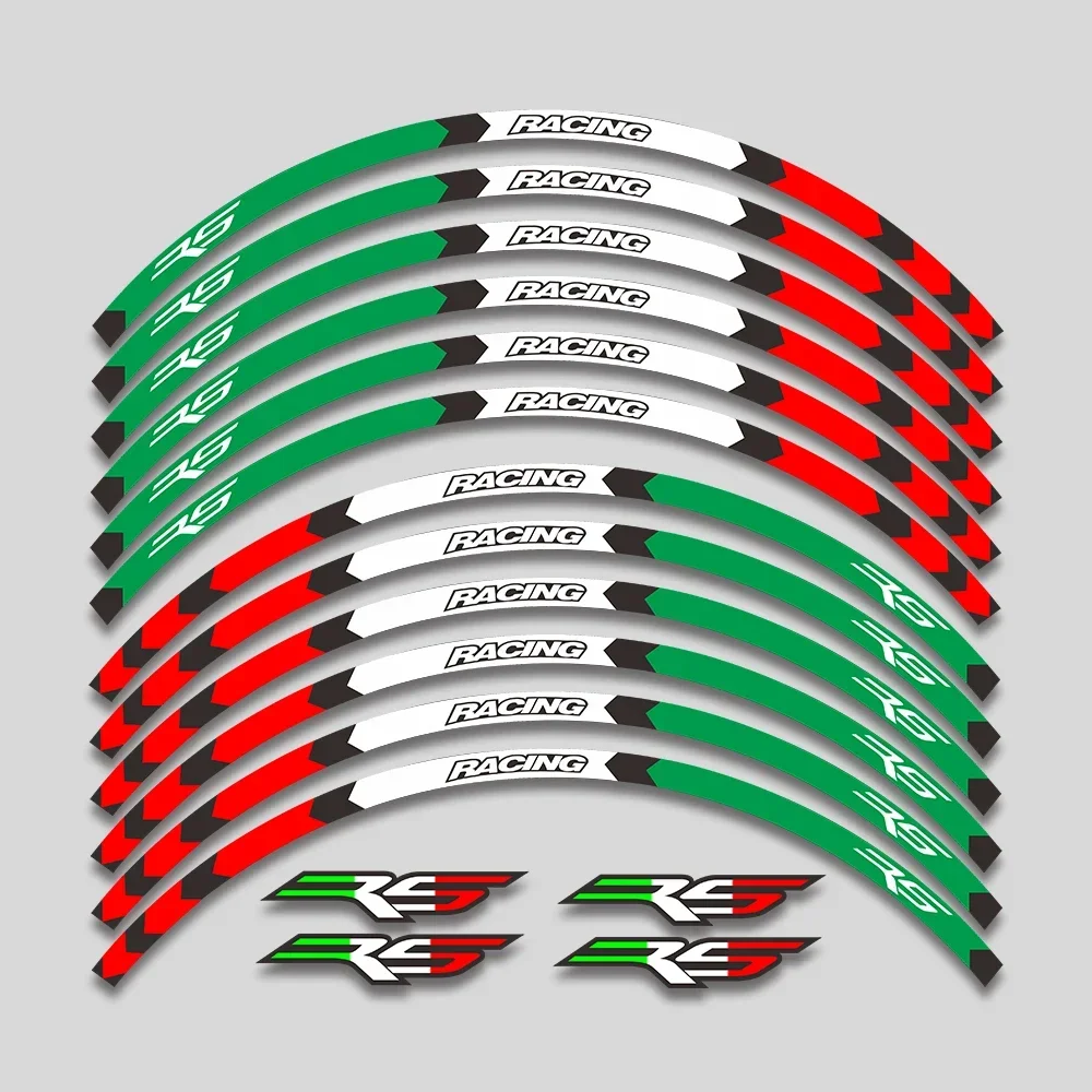 

17 дюймов аксессуары для мотоцикла наклейки обод шины водонепроницаемые наклейки колеса Hub Светоотражающая полоса лента Набор для Aprilia RS 125 Rs125