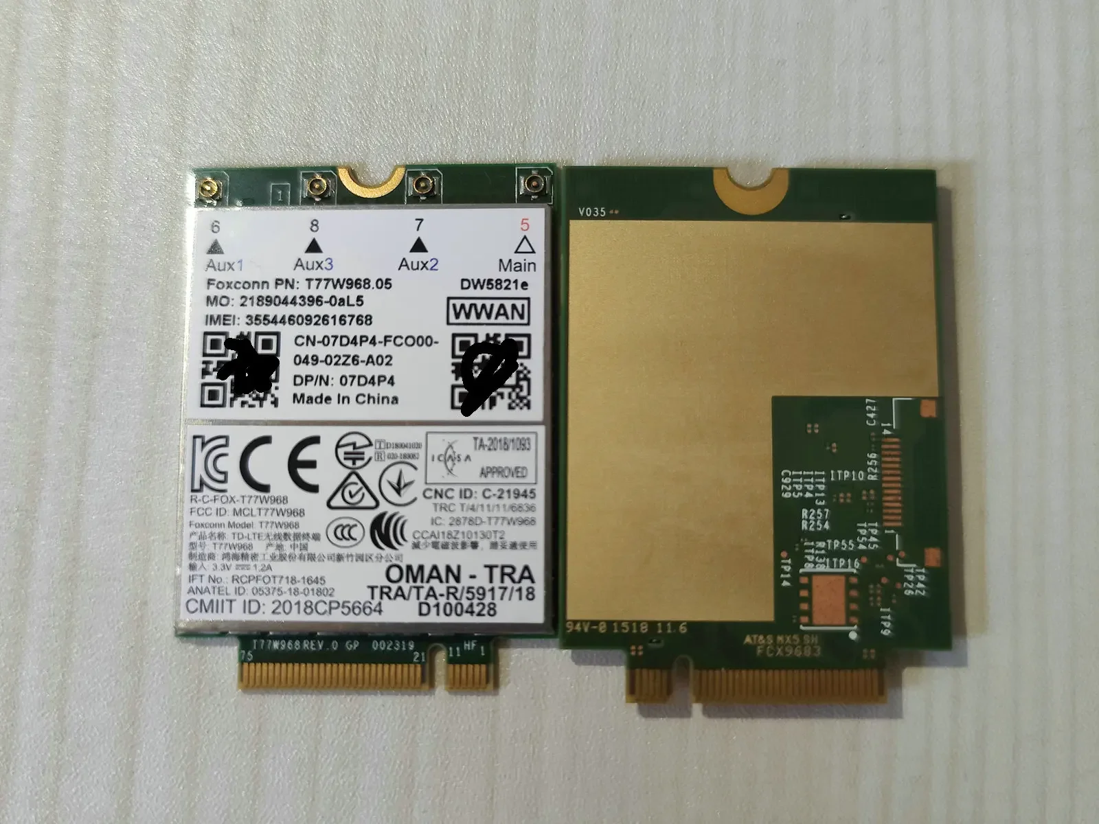 For DELL 7300 7400 7540 5420 7740 4G Module T77W968 DW5821E CAT16
