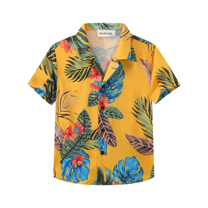 Summer Crushed Flower 3d Print Men Shirts Oversized Street Beach Hawaiian Fashion Mens Clothes Lapel Top Tee Shirts With Button