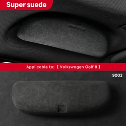 Italian Premium Suede Glasses Case For Volkswagen VW Golf 8 Golf 7 MK7 MK8 2014-2022 Car Sunglasses Storage Box Trim Accessories