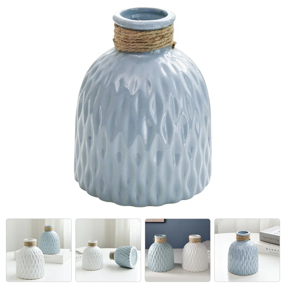 

Rib Cage Decorative Vase Ceramic Flower Vase Delicate Home nament Photo Prop Nurse Room Accessories Wave Pattern Vases