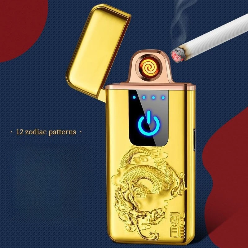 

Lightweight and Portable Windproof Intelligent Touch Sensing USB Charging Lighter With Double-Sided Tungsten Wire Ignition Tool