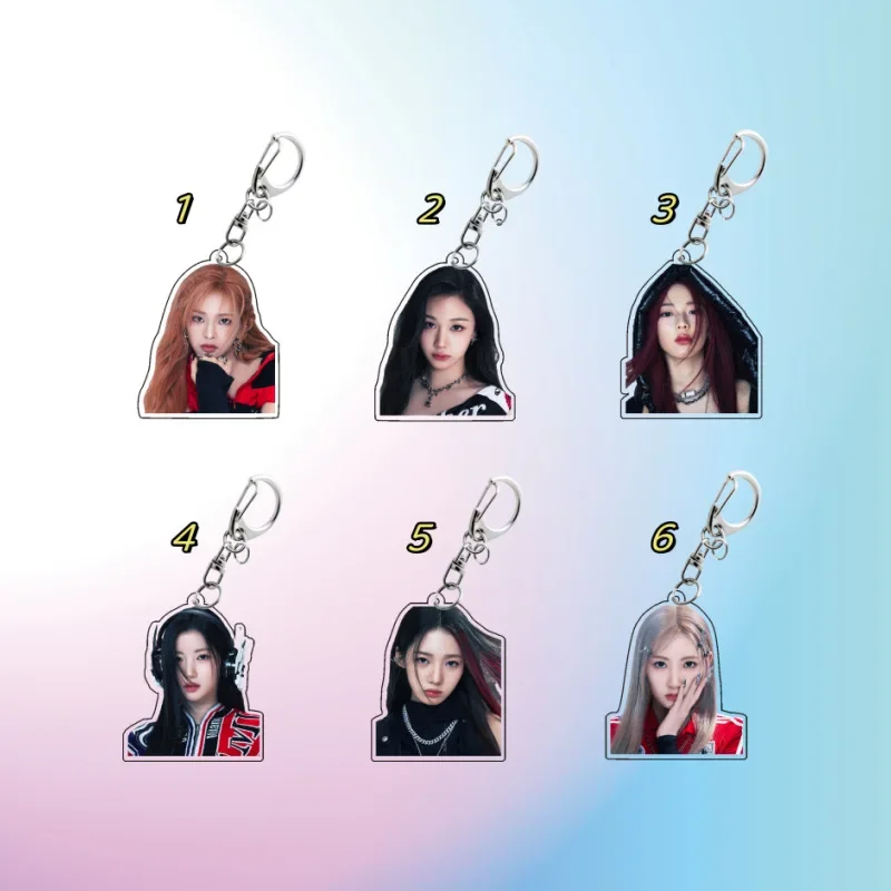 South Korean Girl Group RAMI AHYEON RORA ASA Peripheral Backpack Pendant Keychain Fashion Acrylic Keyrings Decor Collection