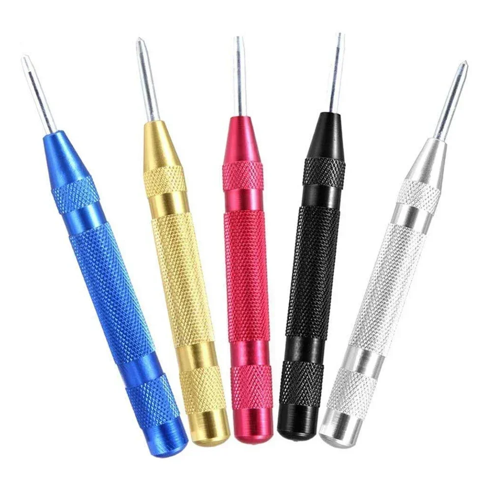 1pc Automatico Center Pin Punch Primavera Marcatura Fori Strumento HSS Center Punch Dot Punch Marcatura di Perforazione Per Metallo/Vetro/Legno