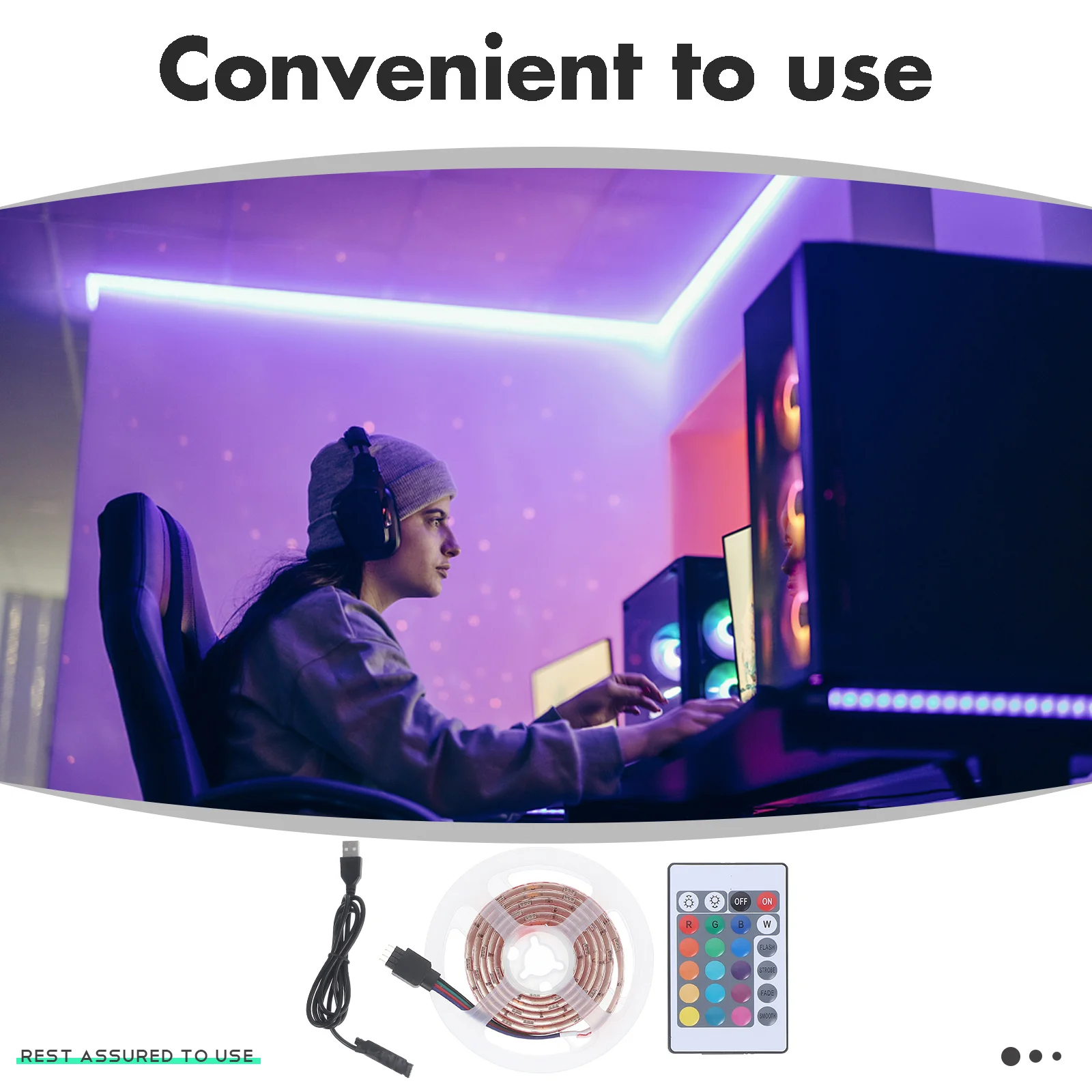 5 فولت Rgb LED قطاع ضوء مصلحة الارصاد الجوية 5050 30 المصابيح أضواء الشريط المرن سهلة التركيب داخلي في الهواء الطلق الطرف الديكور مقاوم للماء Ir عن بعد