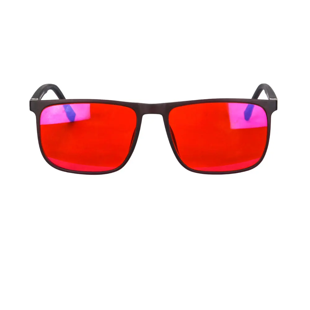 SHINU Good Sleep Blaulicht-blockierende Brille für Herren, rote Gläser, Anti-Grünlicht, beseitigt die Belastung der Augen, kann individuell angepasst werden – Detail 3