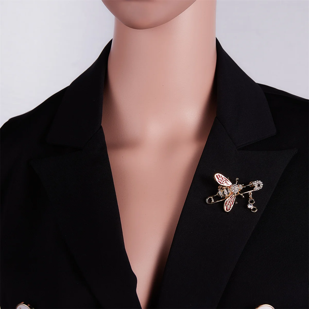 Kristall Kleine Biene Broschen Für Frauen Exquisite Vintage Strass Insekt Biene Anstecknadeln Tier Abzeichen Vielseitig Schmuck Geschenk – Detail 24