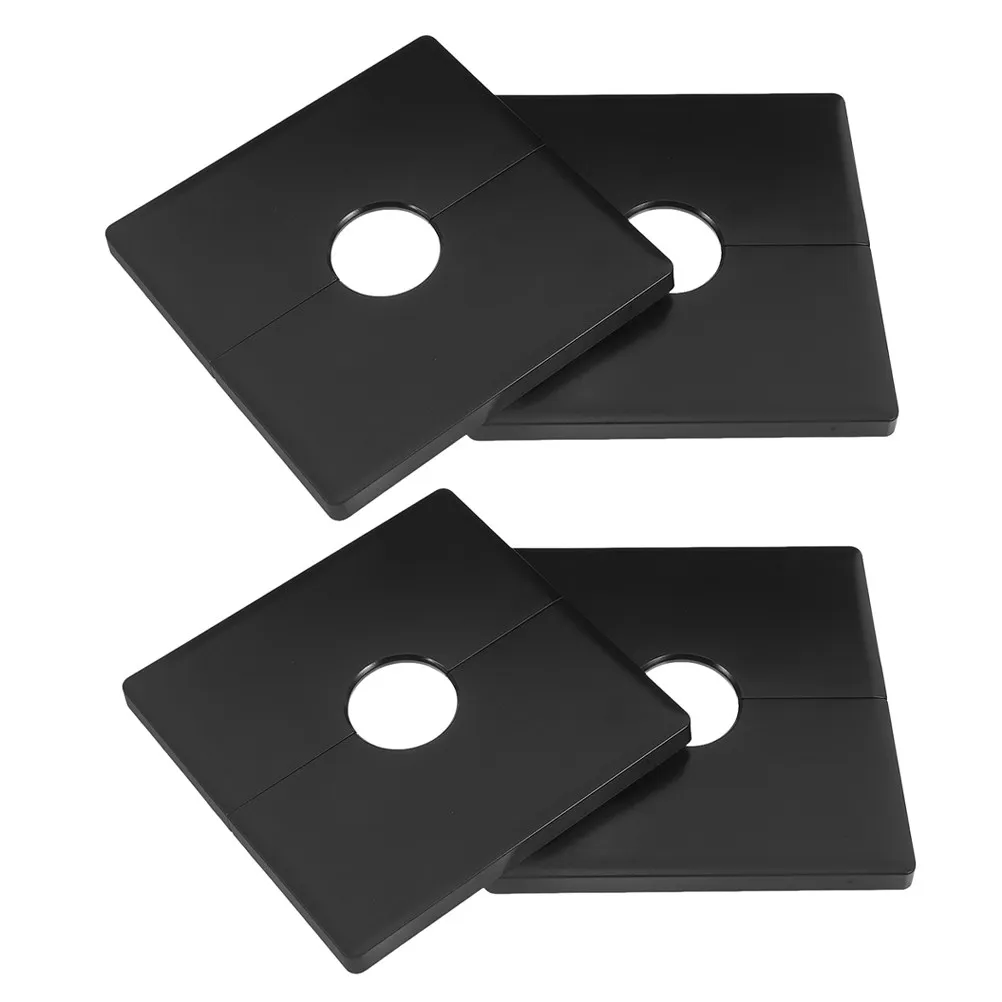 4Pcs Cable Pass Through Wall Outlet Cover Plate Adhesive Detachable Panel Plate for Home Office Commercial Wire Management