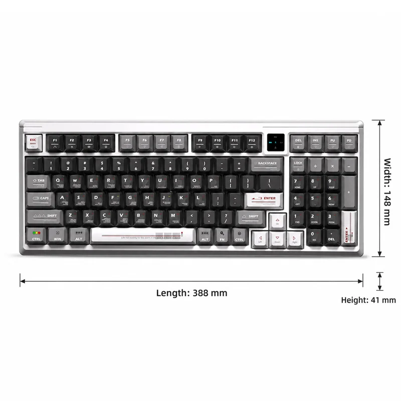 Langtu T98 Tri Mode RGB Custom Silent Mechanical Keyboard Mouse Combo, Bluetooth 2.4G Wired for Gaming Office Laptop PC - view 6