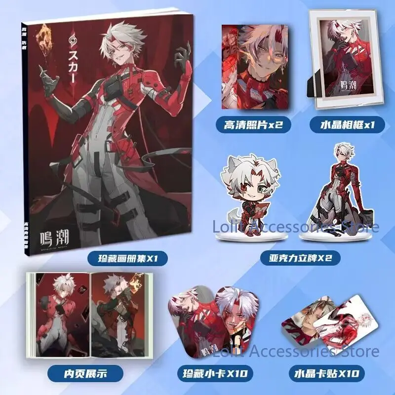 أنيمي Wuthering موجات WuWa ندبة شارة كتاب الصور الملصقات بطاقة ملصق صور ألبوم حامل نموذج المفاتيح زر إطارات الصور #1