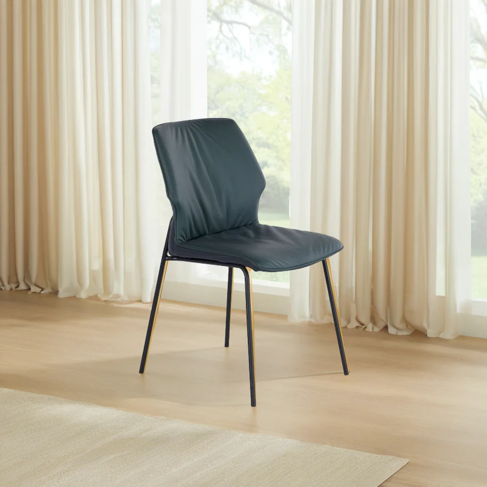 

Обеденный стул Бежевый европейский обеденный стул с кожаными чехлами