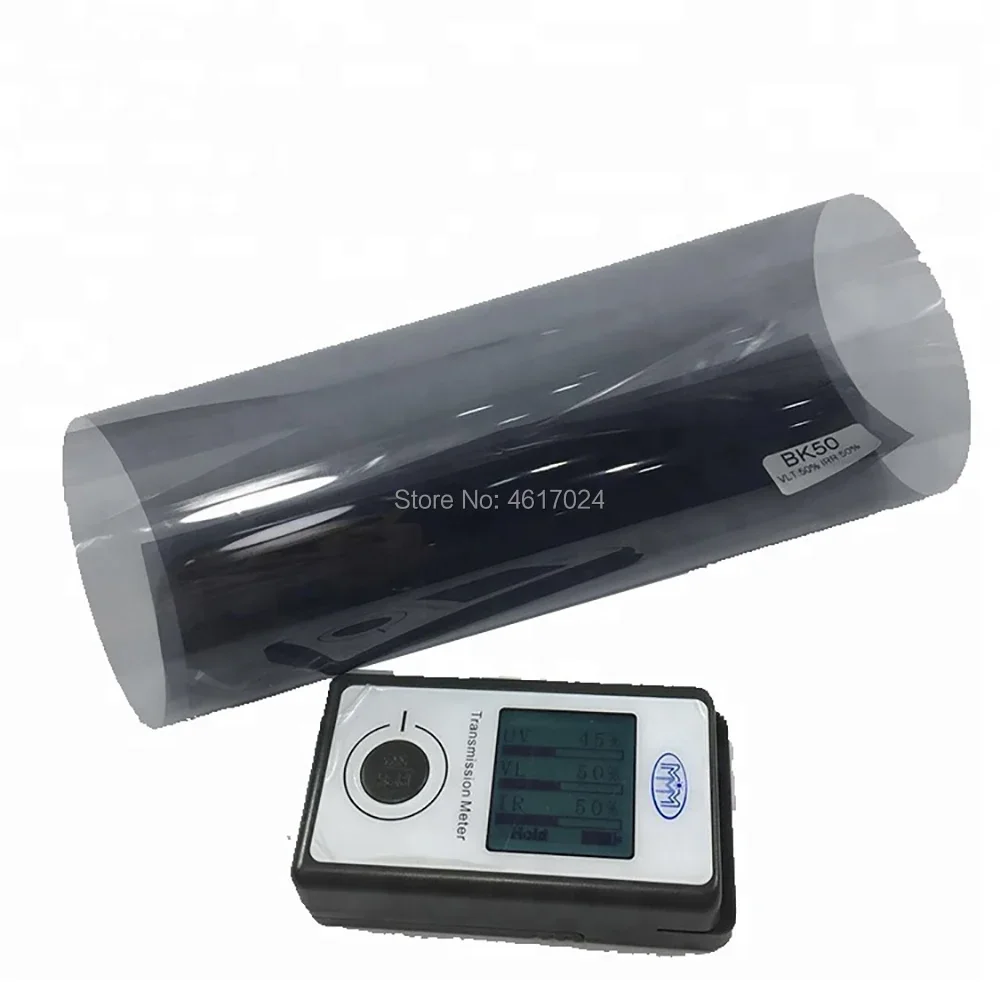 2ply 50cmX200cm dyed sun control polarizer 50% VLT black color plastic window film roll price
