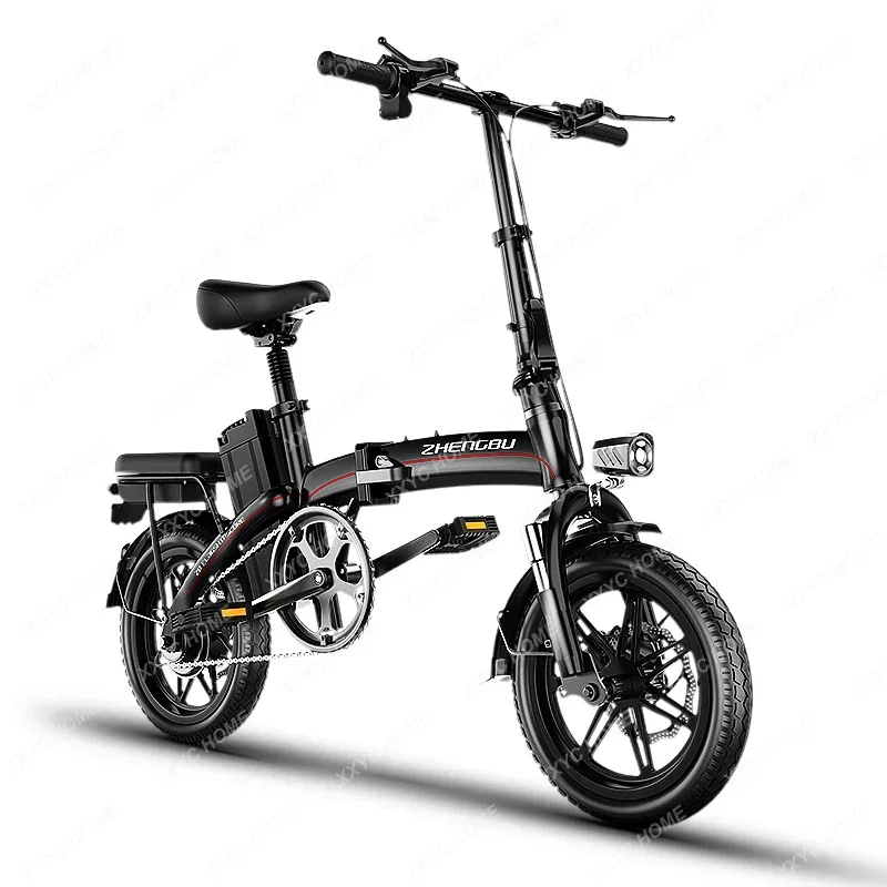 High-Equipped Scooter Folding Electric Bicycle Ultra-Light Portable Scooter Power Battery Car Lithium Battery Light-Duty Vehicle