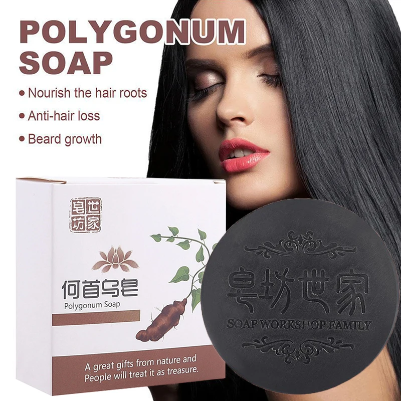 Polygonum Soap para o crescimento do cabelo, Promove o crescimento do cabelo, Óleo Essencial, Shampoo Bar, Cuidados com os cabelos, Multiflora, Shampoo