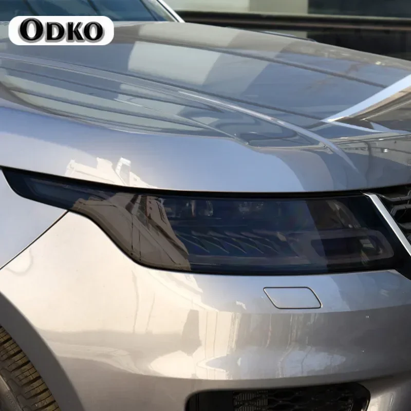 

Pair Car Headlights Tint Black Protective Film Transparent TPU Stickers Cover For Range Rover Sport L494 2014-2021 Accessories
