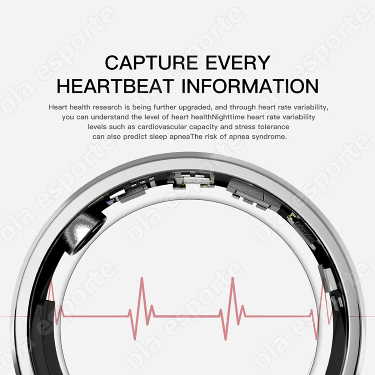 2024 Smart Ring Health Monitor per uomo donna Bluetooth Blood Pressure cardiofrequenzimetro ip68 impermeabile per IOS Android