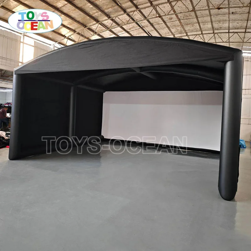 Commercial Grade Inflatable Golf Simulator Shell Cinema Tent with Built-in Projection Screen Waterproof Air Sealed Tent