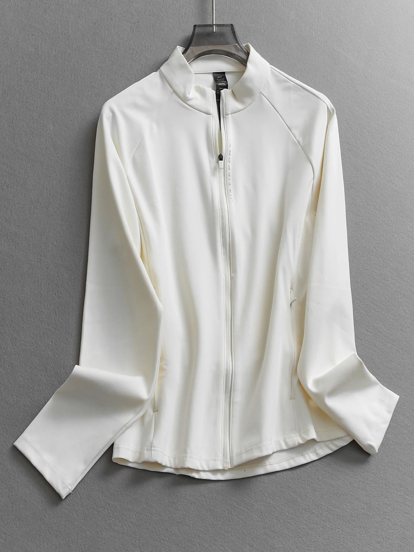 Slimming  Color Long Sleeve Stand Collar Yoga Fitness Exercise Quick Dry Breathable Running Jacket for Women Spring 2026