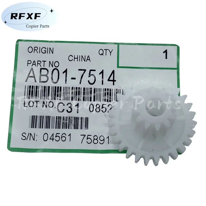 

AB01-7514 High Quality Double Gear for Ricoh MP 1350 9000 1100 1106 1107 1357 1356 907 906 12T/27T Toner Supply Motor Gear