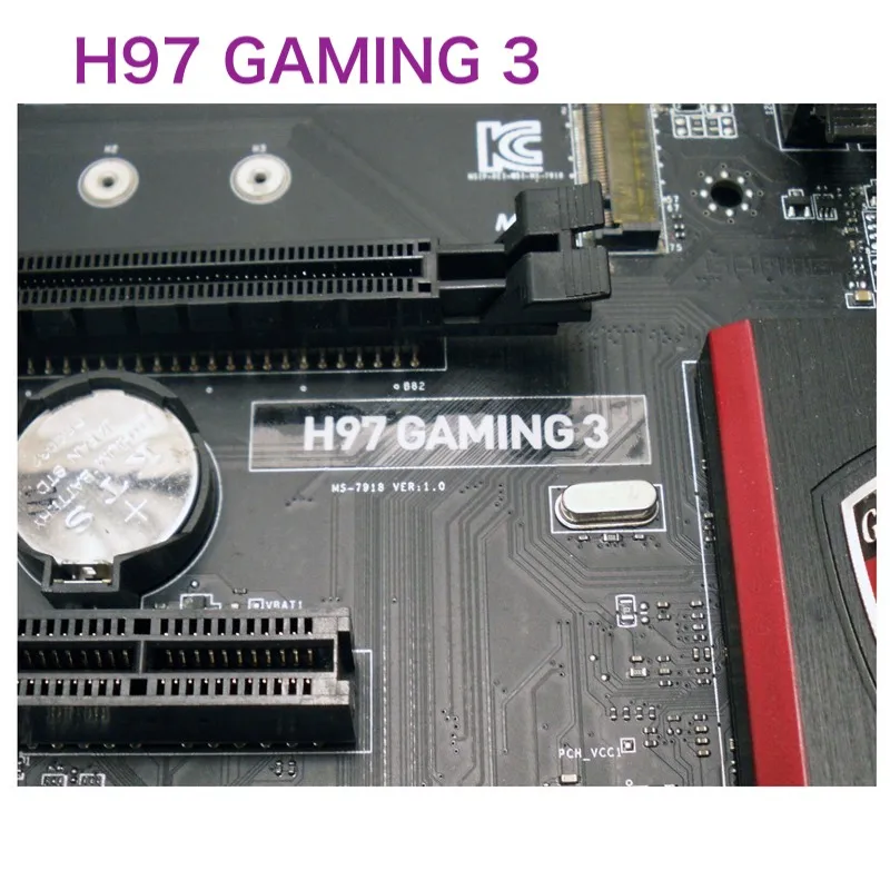 Placa-mãe para MSI, H97 GAMING 3, 32GB, VGA, DVI, HDMI, 2xUSB 2.0, 1xUSB 3.0, Mainboard, 100% testado, OK, totalmente trabalho, frete grátis