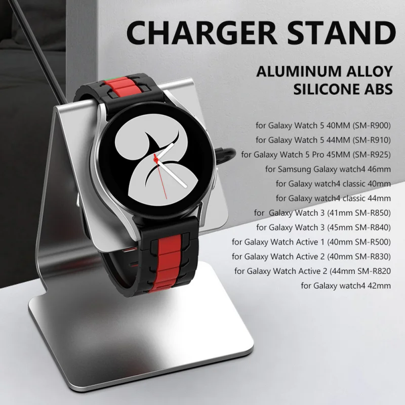 Watch Charger Stand Support Lightweight Non-Slip Mat for Samsung Galaxy Watch 5 PRO/5 Charging Base Storage Rack Aluminium Alloy