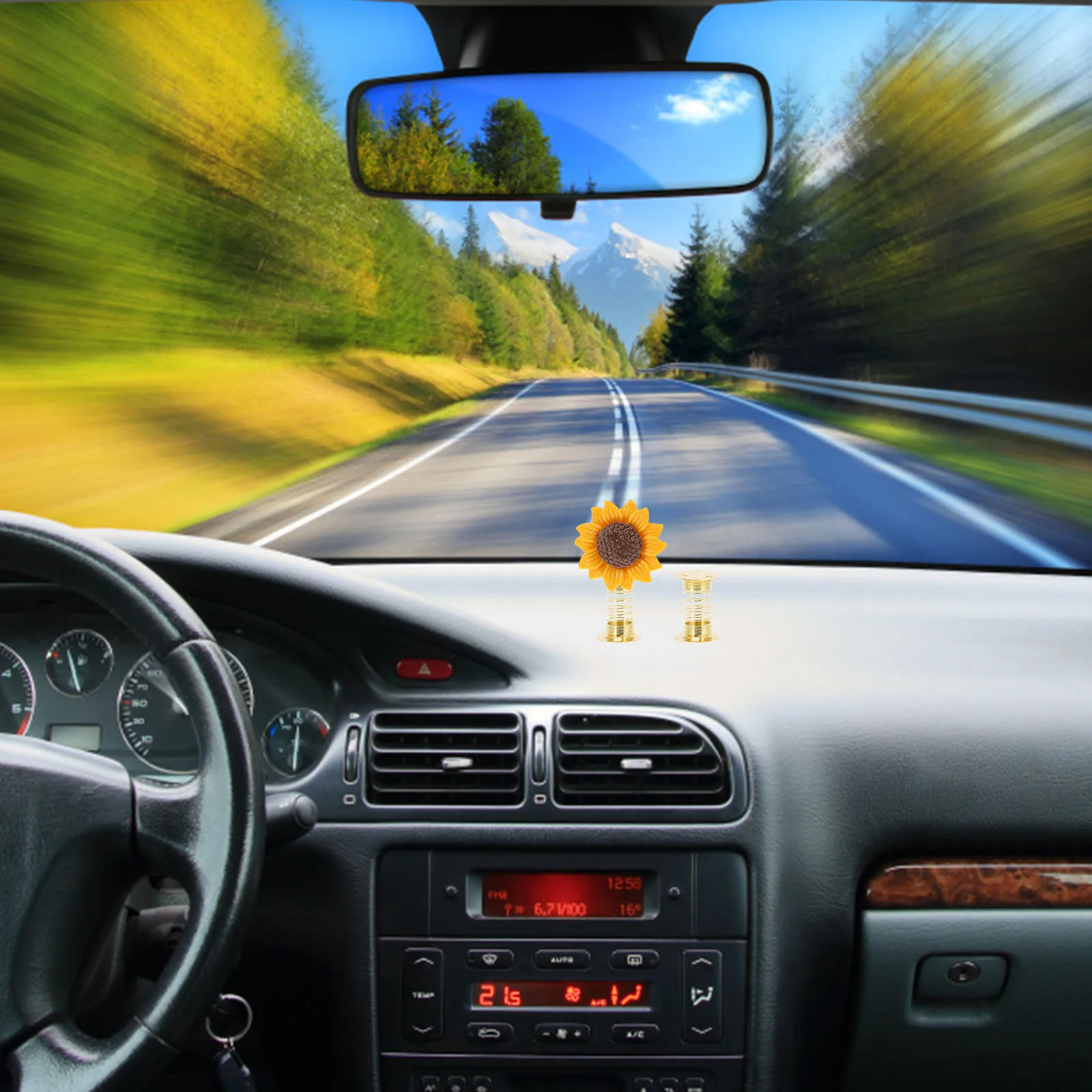 

10 Pcs Spring Car Accessories Shaking Ornament Gadgets Dashboard Dancing Toy Base Decoration Steel Bases