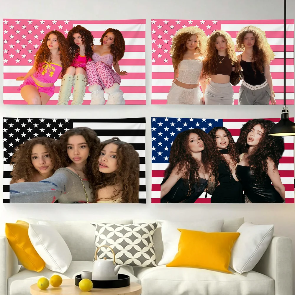 Famous Kalogeras Sisters USA flag For Garden Party Living Room Home Wall Decor Banner Bedroom Outdoor Tapestry