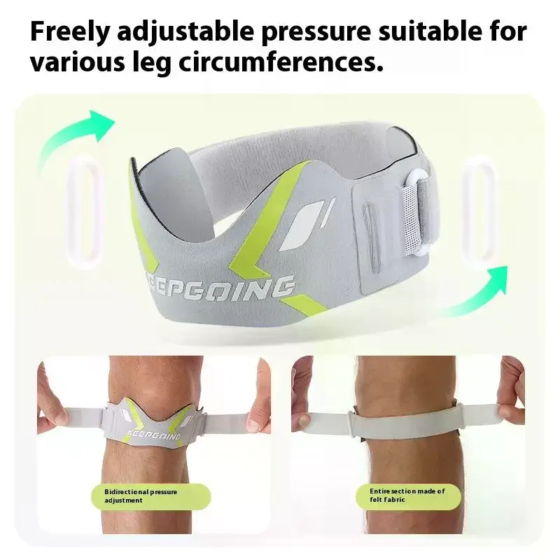حزام دعم وتر الرضفة، دعامة الركبة المثبتة لفرقة الرضفة القابلة للتعديل لالتهاب الأوتار وكرة السلة والكرة الطائرة والقرفصاء #4