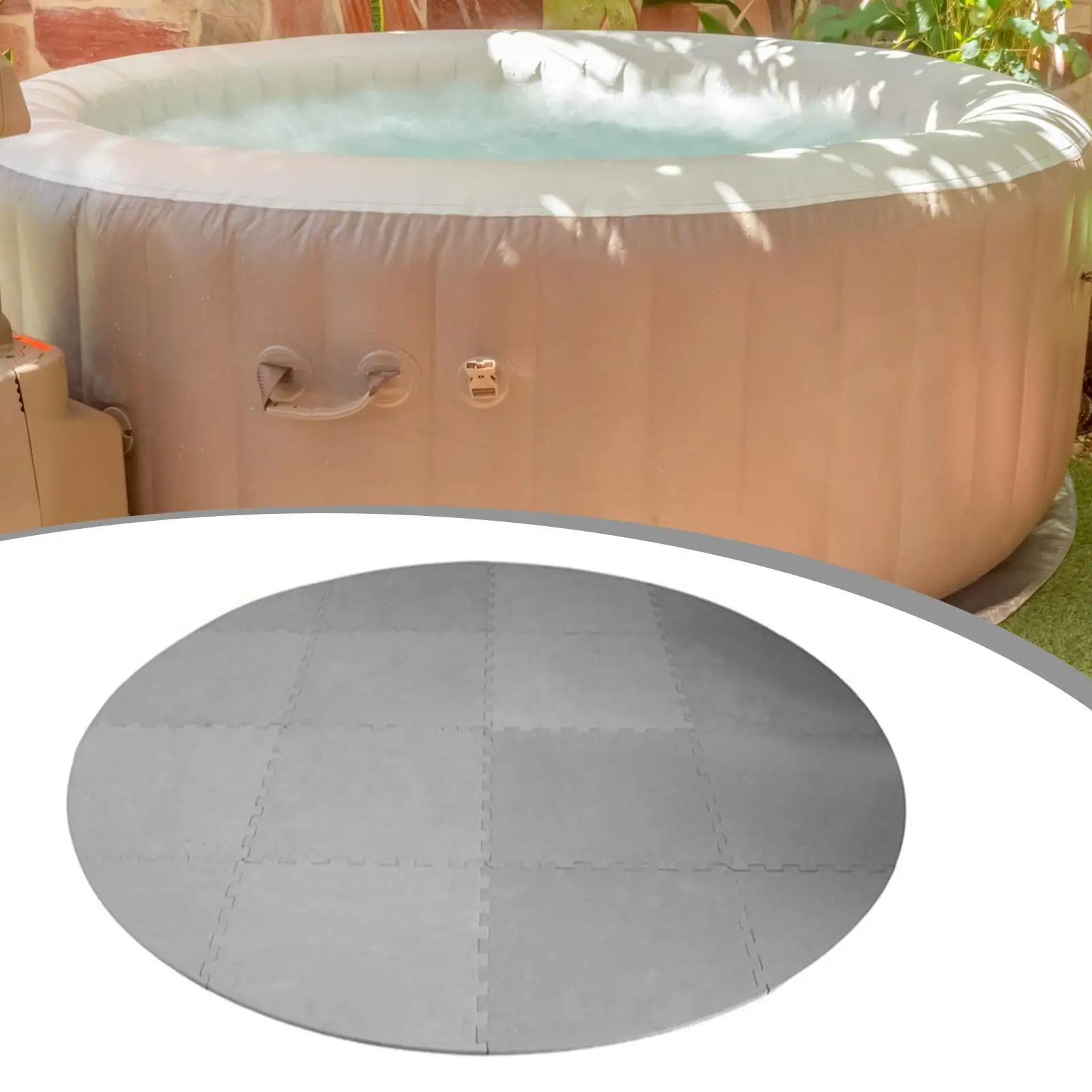 Bath Tub Mat Game Mat Waterproof Anti Slip Floor Protector Hot Tub Pad Pool SPA Pad for Outdoor Indoor Fitness Office Yoga Mat