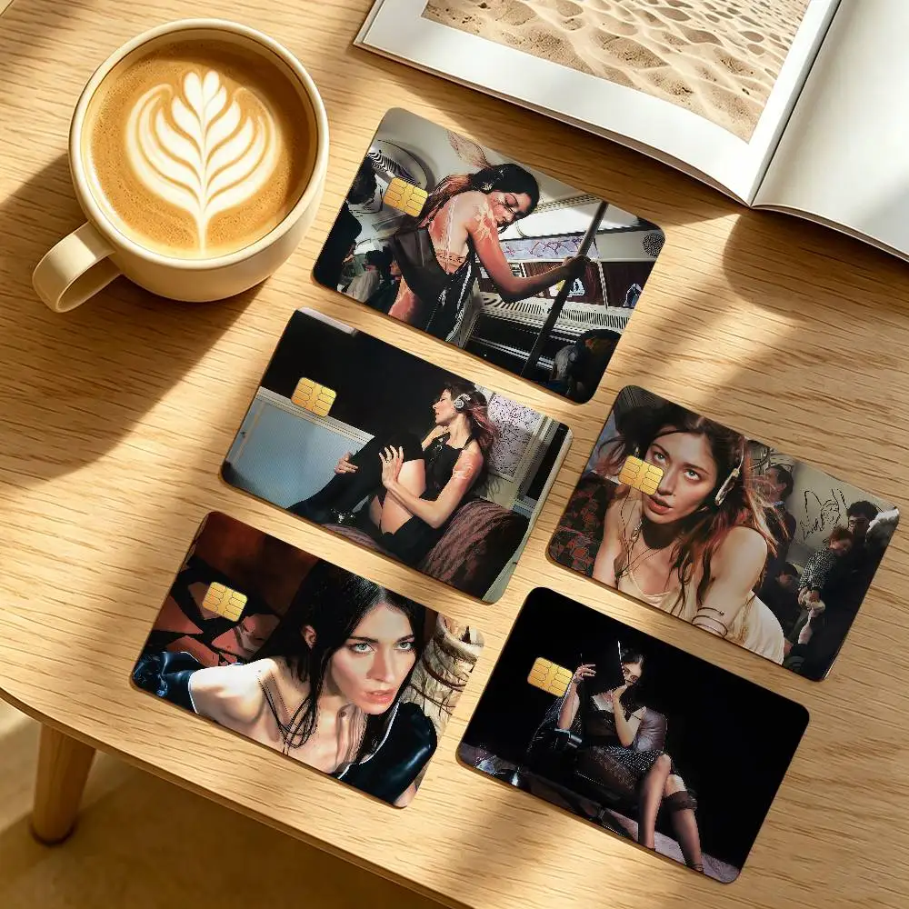 Singer C-Caroline Polachek Credit Card Public Transportation Cards Protective Sticker Waterproof Card Face Decoration 4PCS