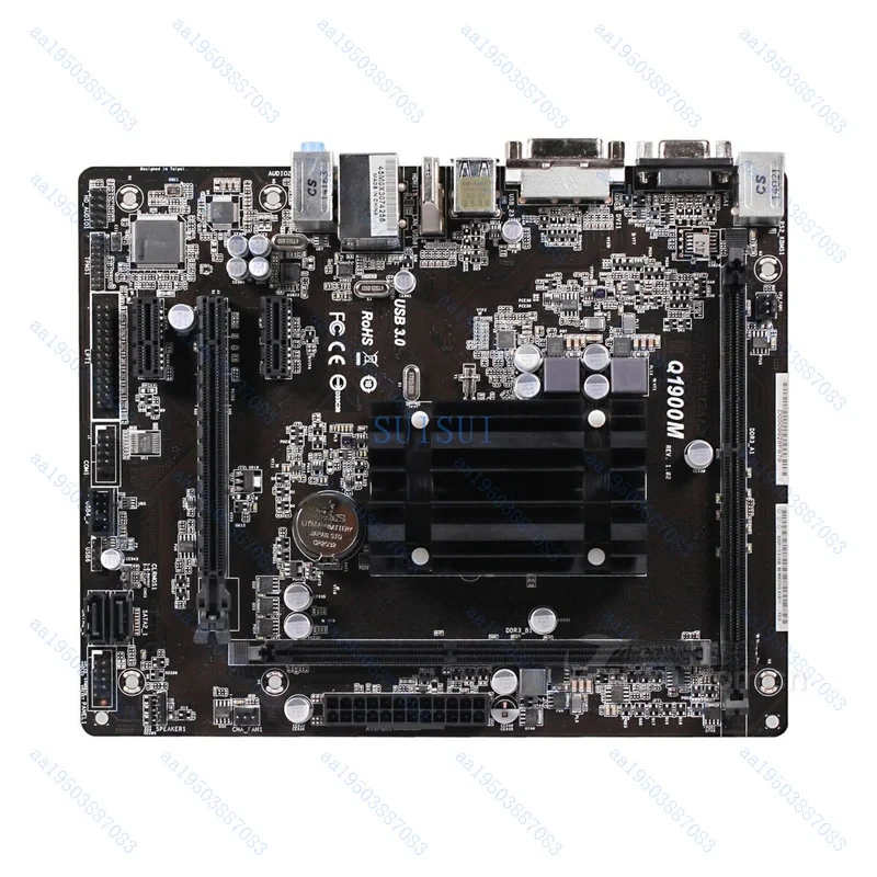 

USED For ASROCK Q1900M motherboard J1900 2*DDR3 16G VGA+DVI+HDMI M-ATX Tested ok